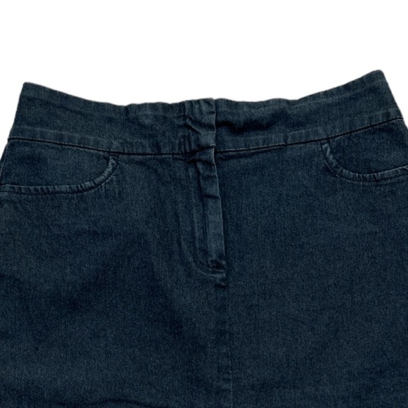 United Colors of Benetton Jean Skirt Vintage Made in Italy Size 38 US Size 8 - Picture 3 of 8